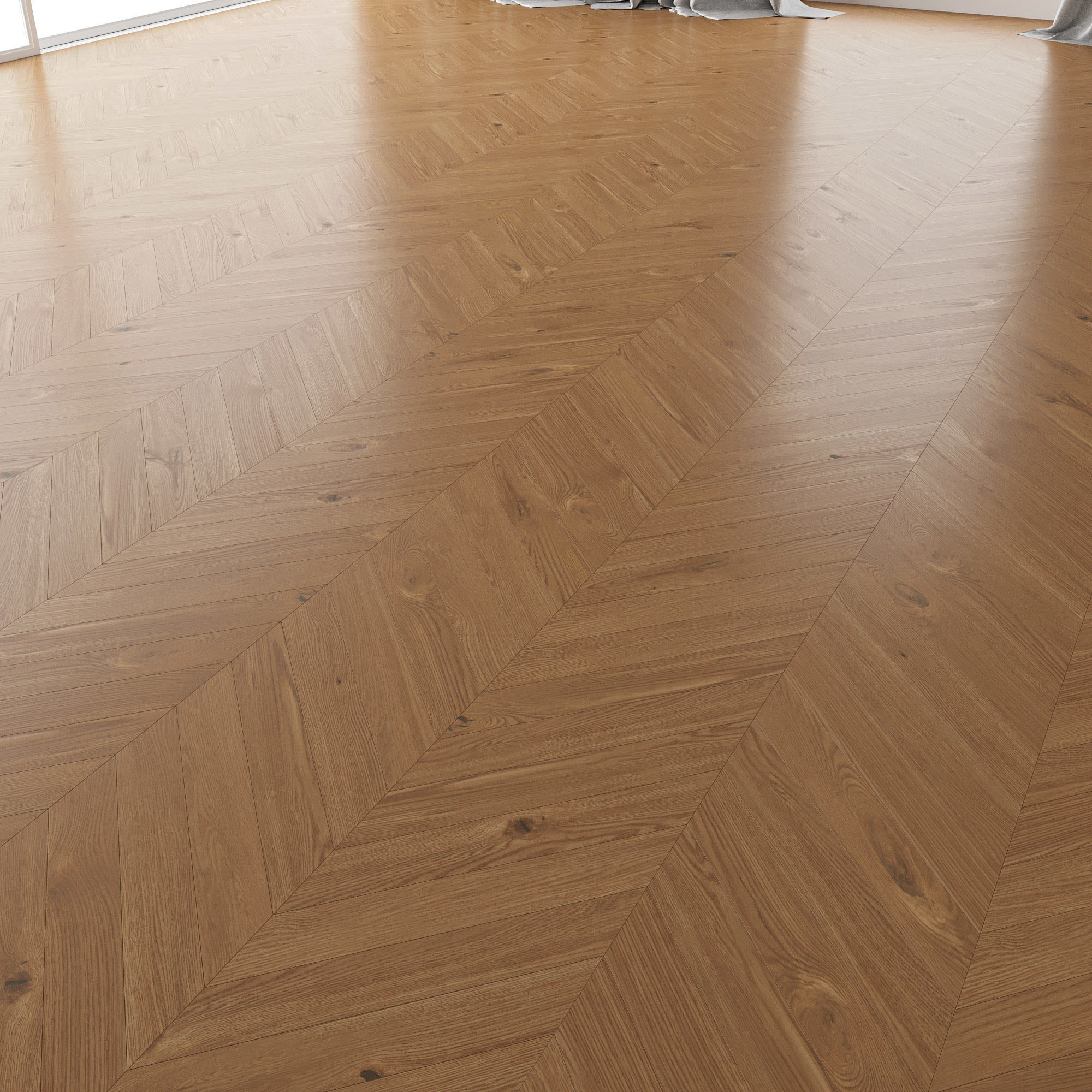 Parquet Oak Nut WWL set 1 3D model_1