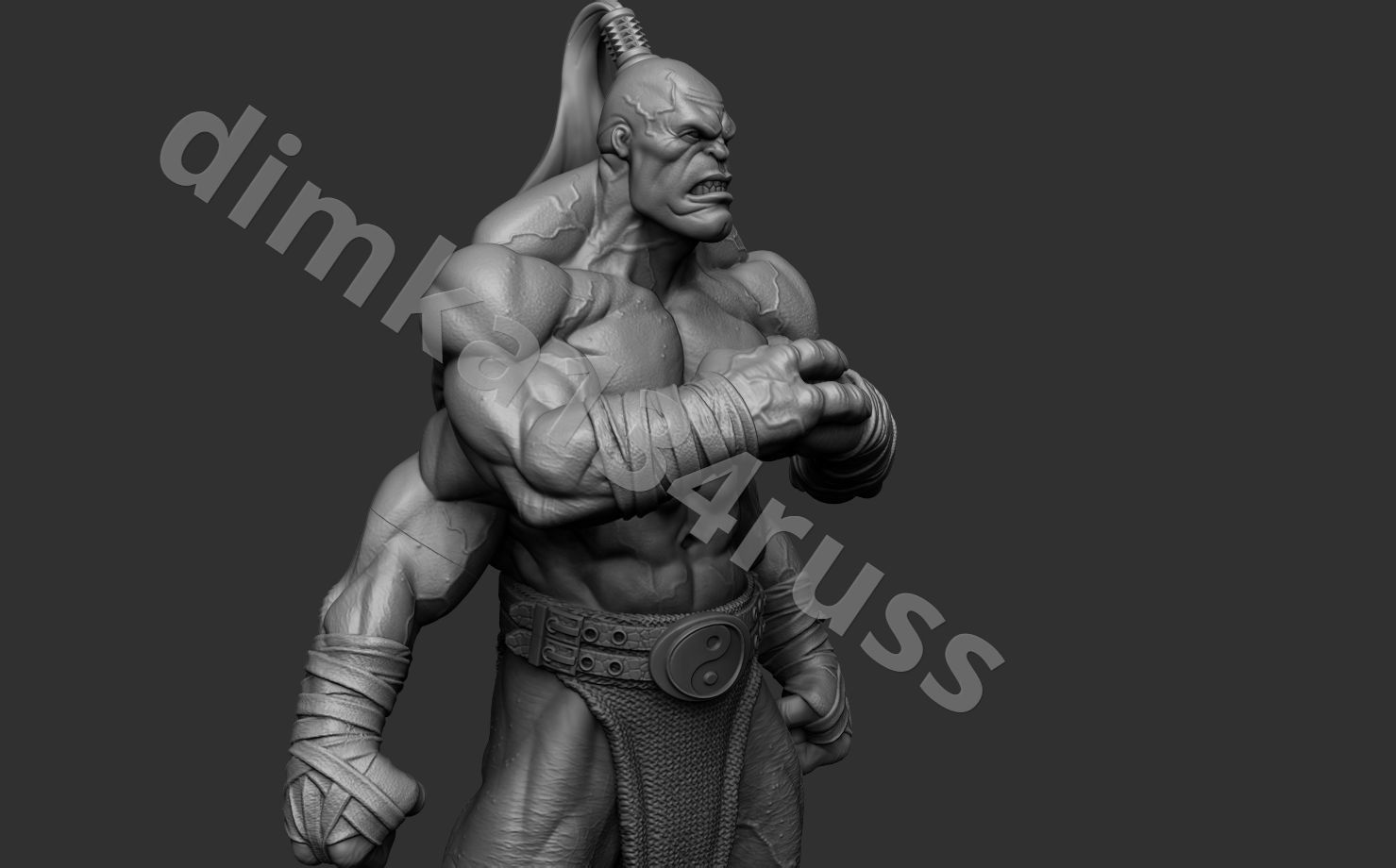 Goro mortal kombat  3D print model_15