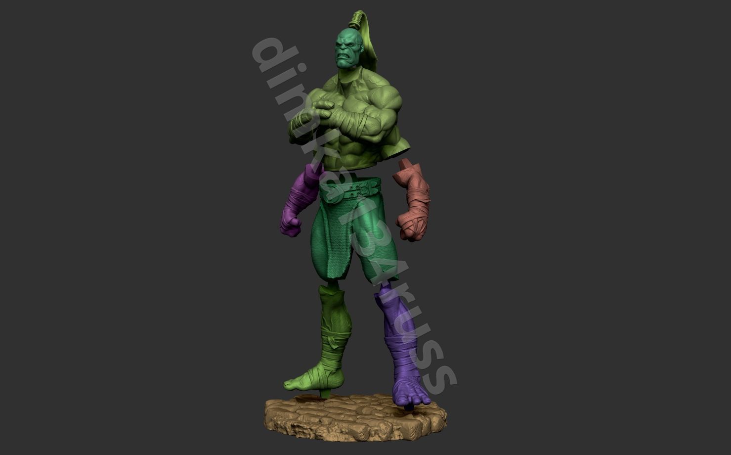 Goro mortal kombat  3D print model_5