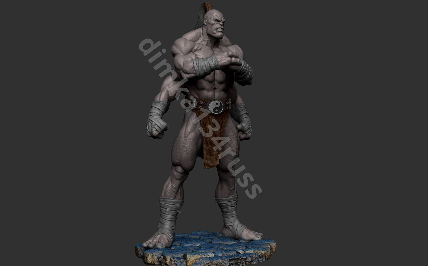 Goro mortal kombat  3D print model_1