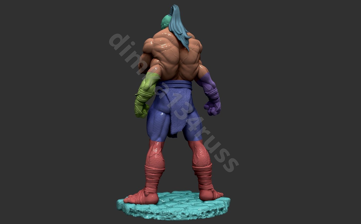 Goro mortal kombat  3D print model_13