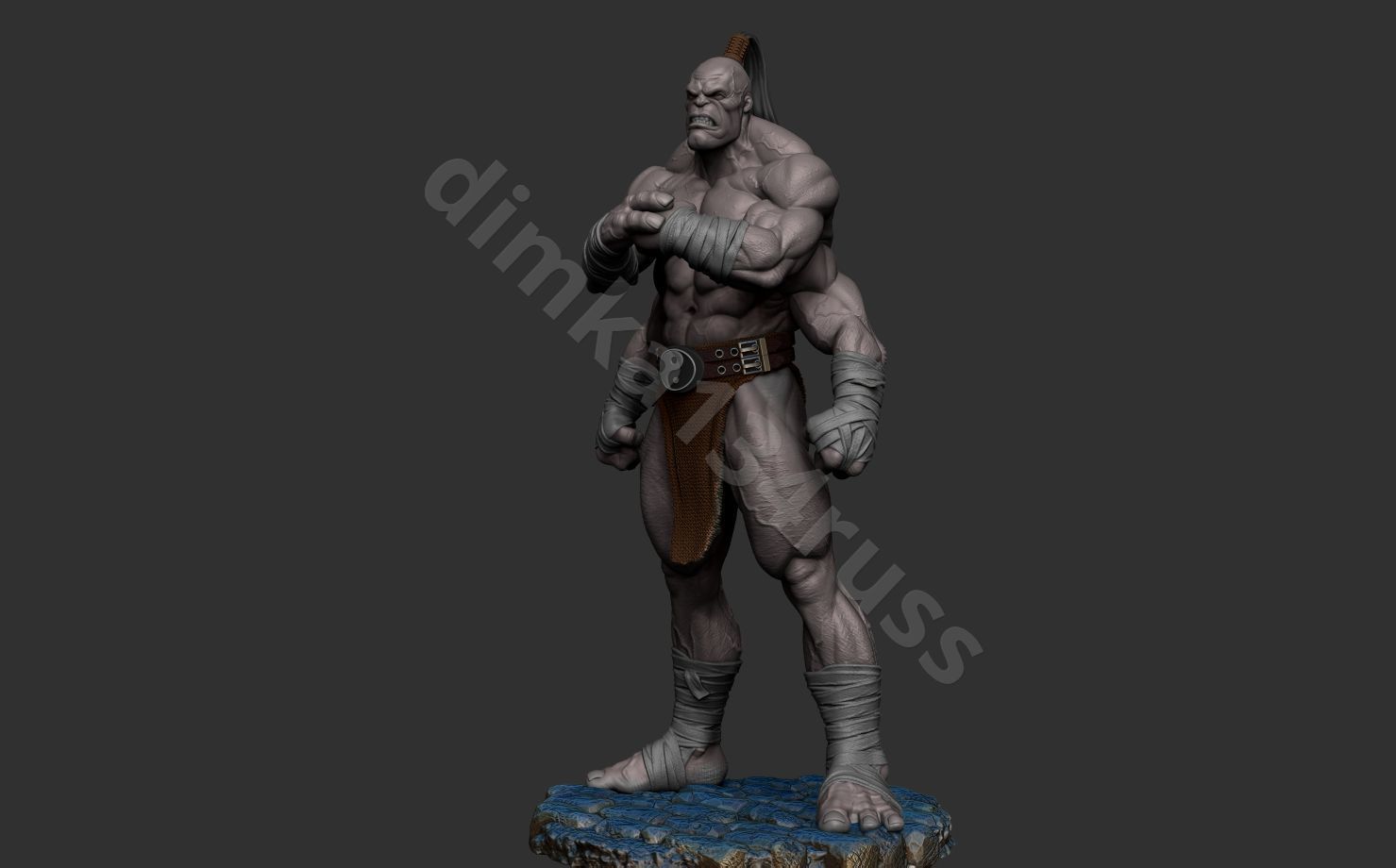 Goro mortal kombat  3D print model_2