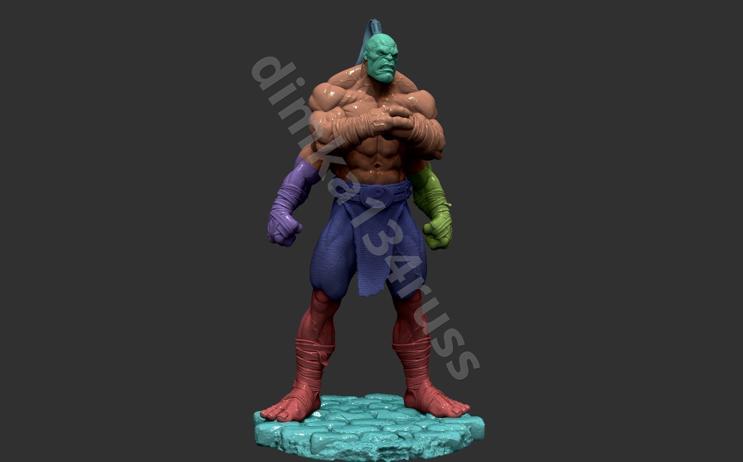 Goro mortal kombat  3D print model_27