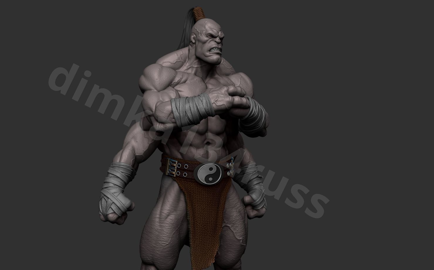 Goro mortal kombat  3D print model_30