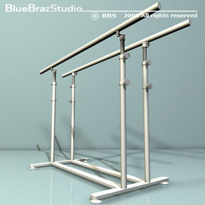 parallel bars 01 3D model_5