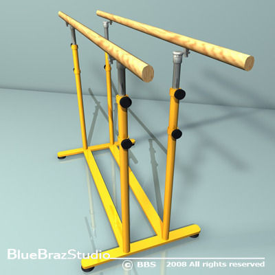 parallel bars 01 3D model