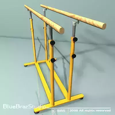 parallel bars 01 3D model