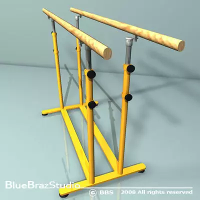 parallel bars 01 3D model_0