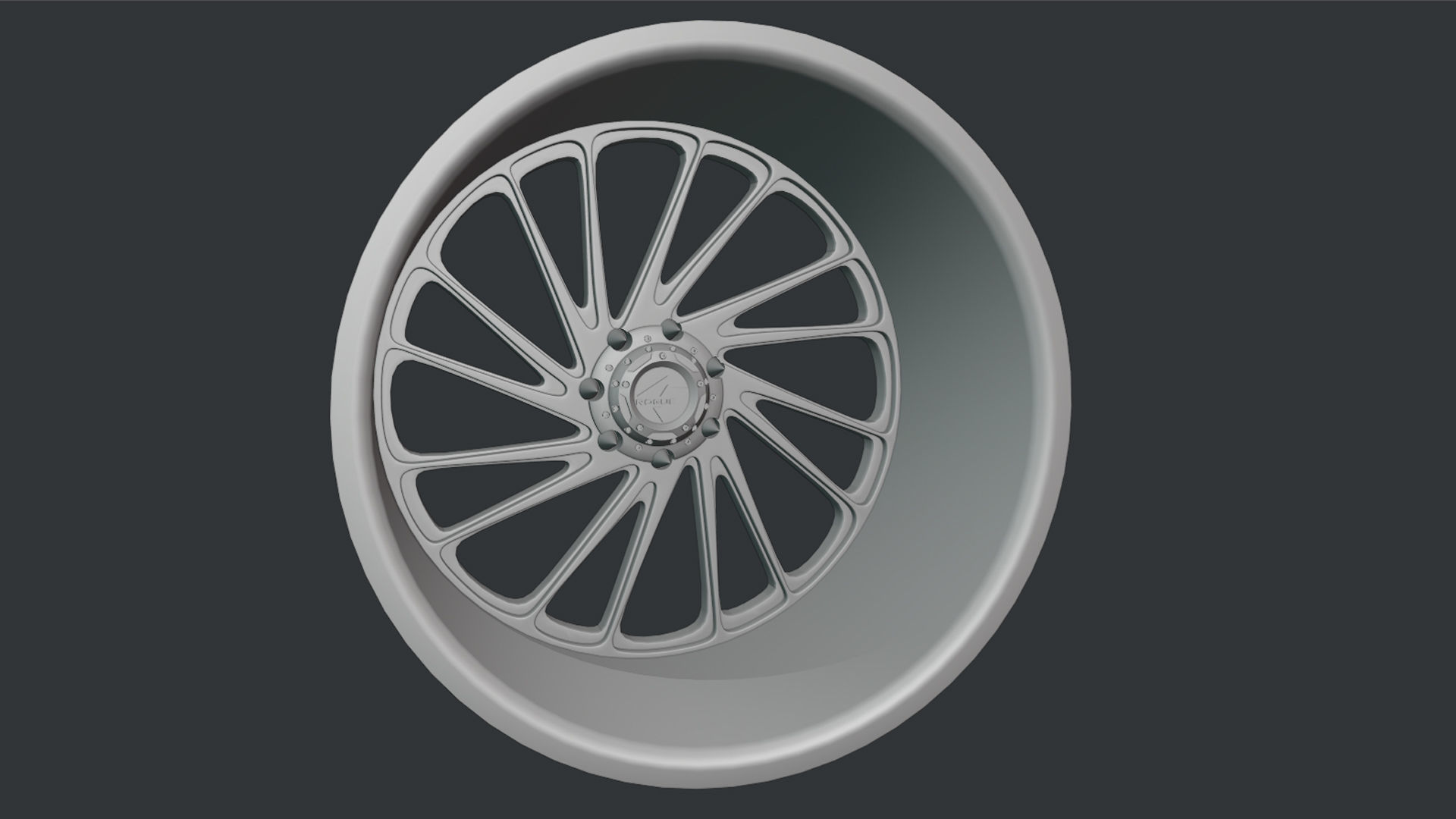 Rogue Forged R23 Ronin wheel 3D print model_4