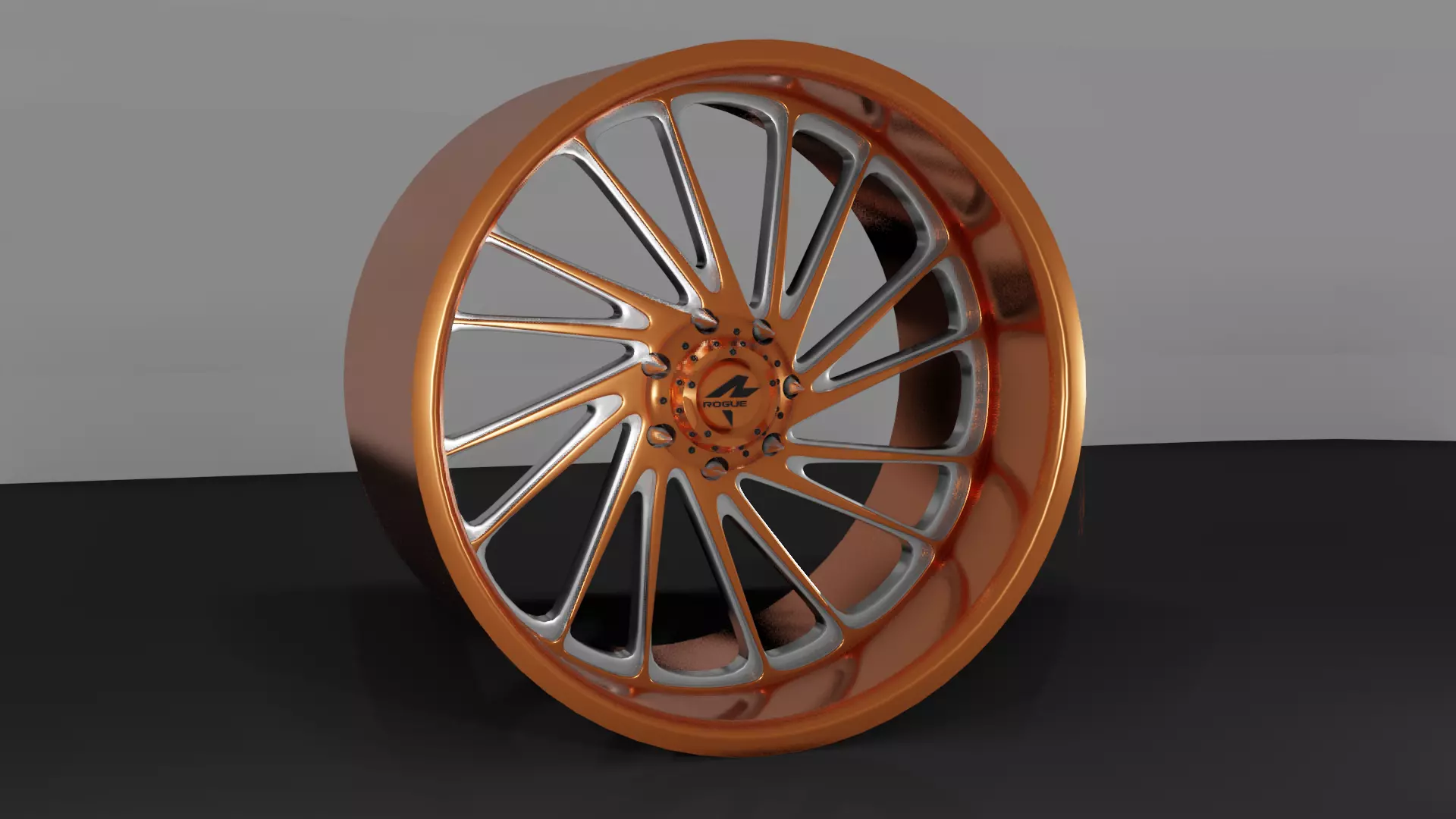 Rogue Forged R23 Ronin wheel 3D print model_0