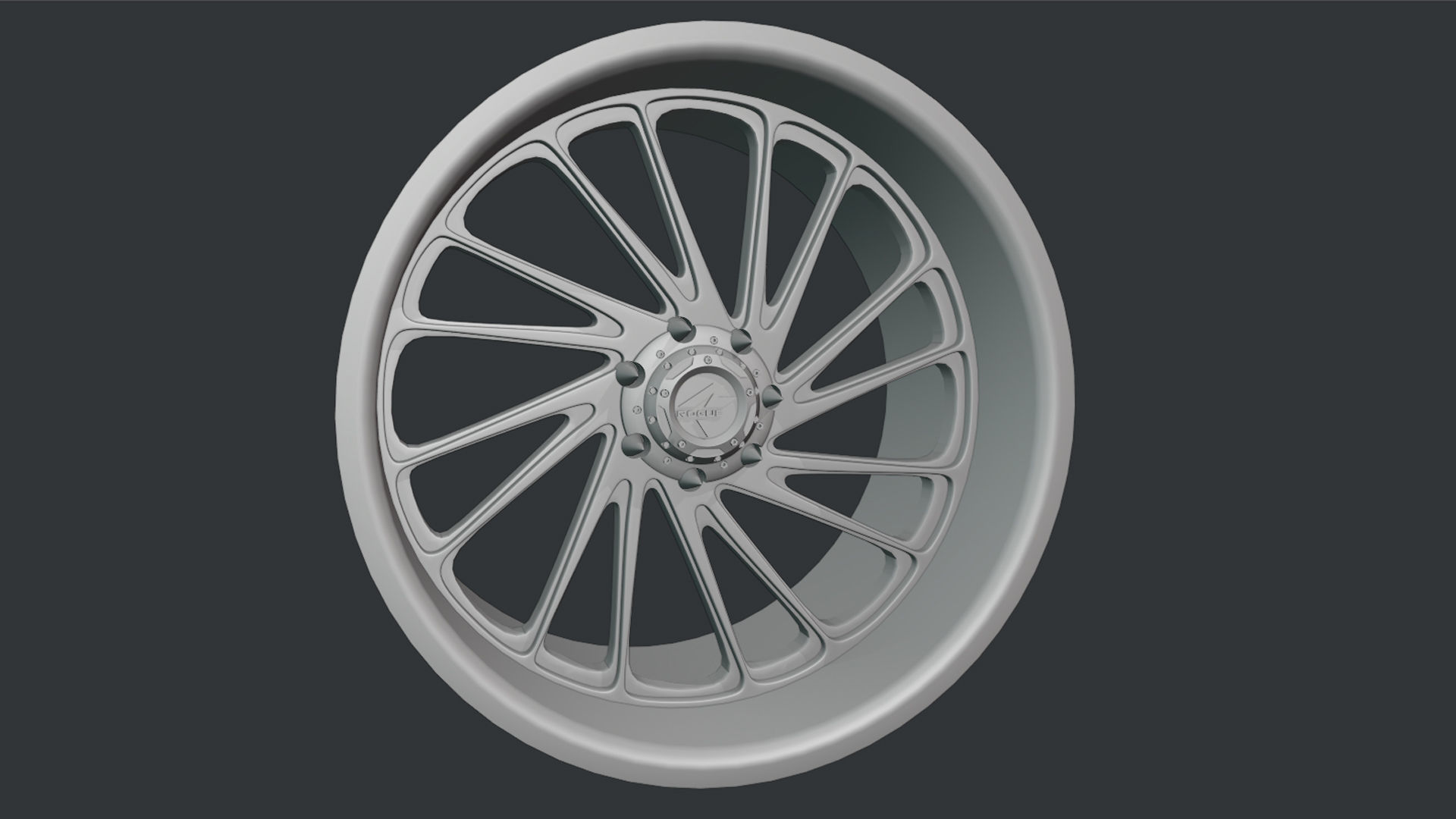 Rogue Forged R23 Ronin wheel 3D print model_1