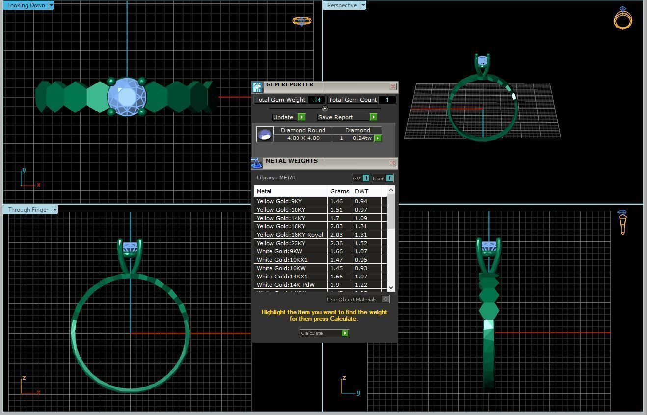 Solitare Ring  3D print model_5