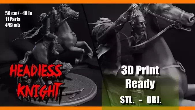 Headless Knight  3D print model