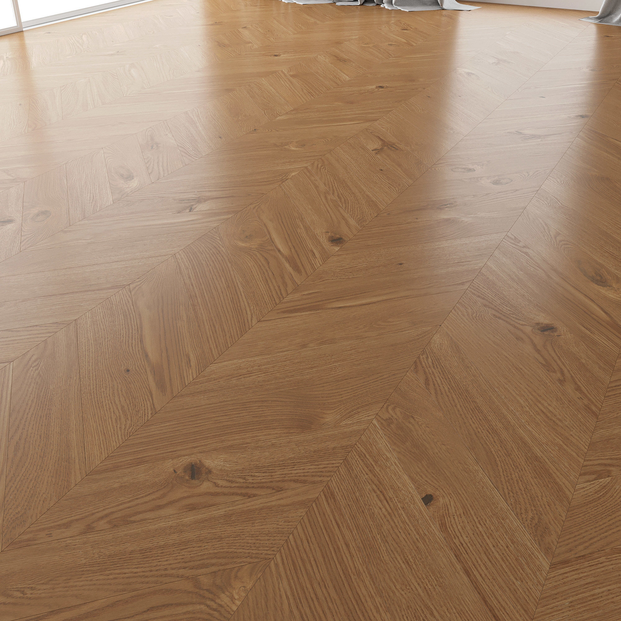 Parquet Oak Nut WWL set 4 3D model_2