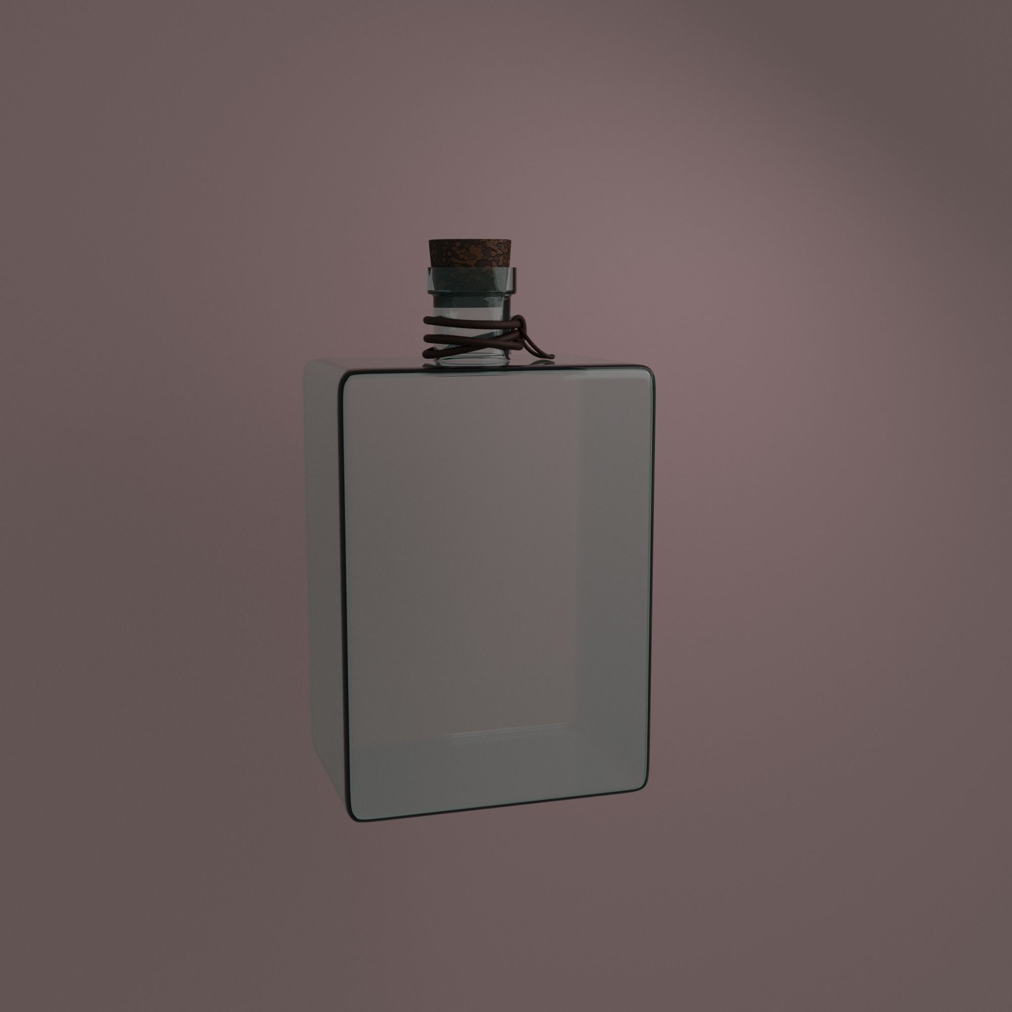 3d Model Rectangle Potion Bottle 3D model_3