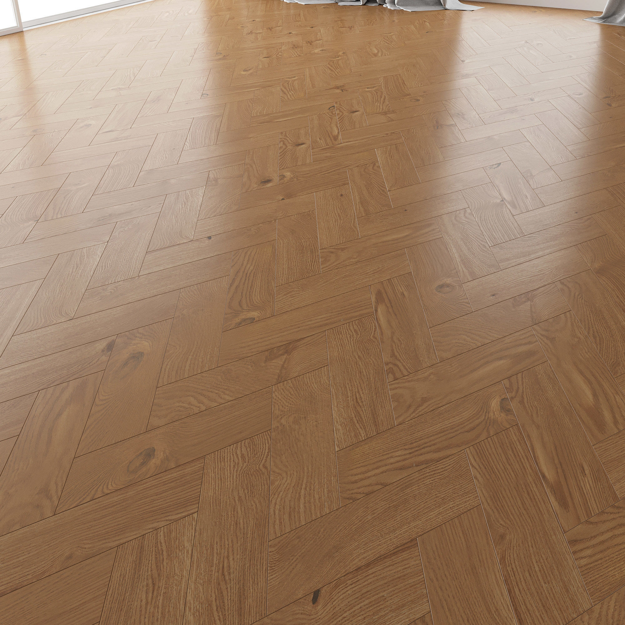 Parquet Oak Nut WWL set 5 3D model_1