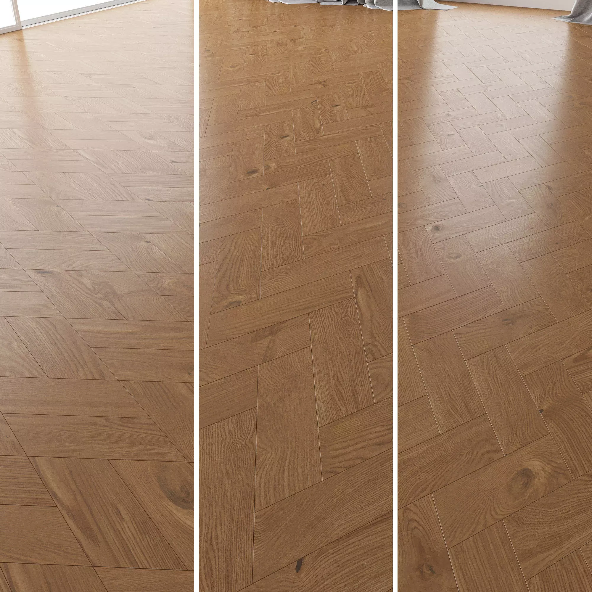 Parquet Oak Nut WWL set 5 3D model_0