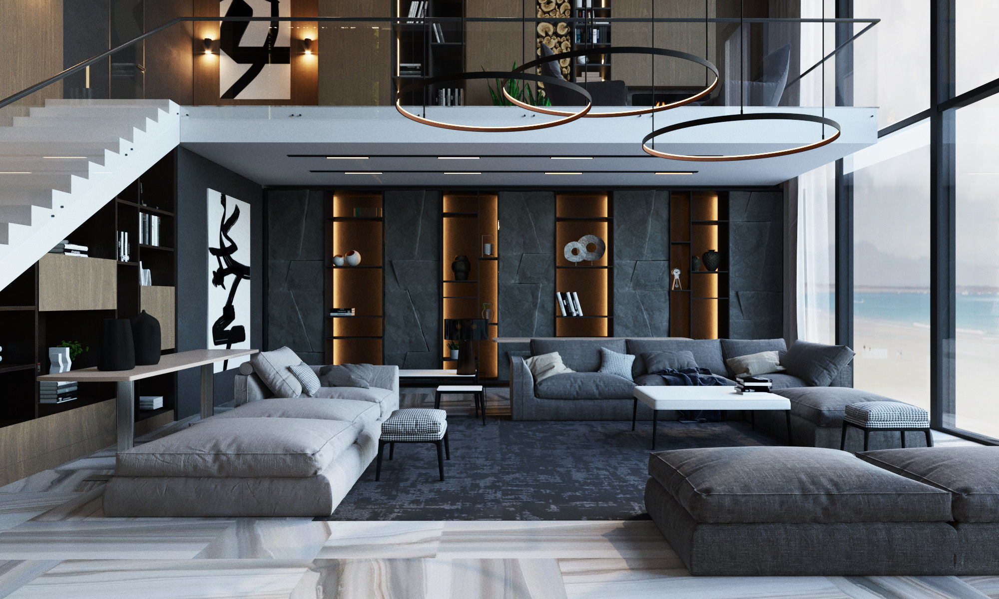 Living room in a modern style