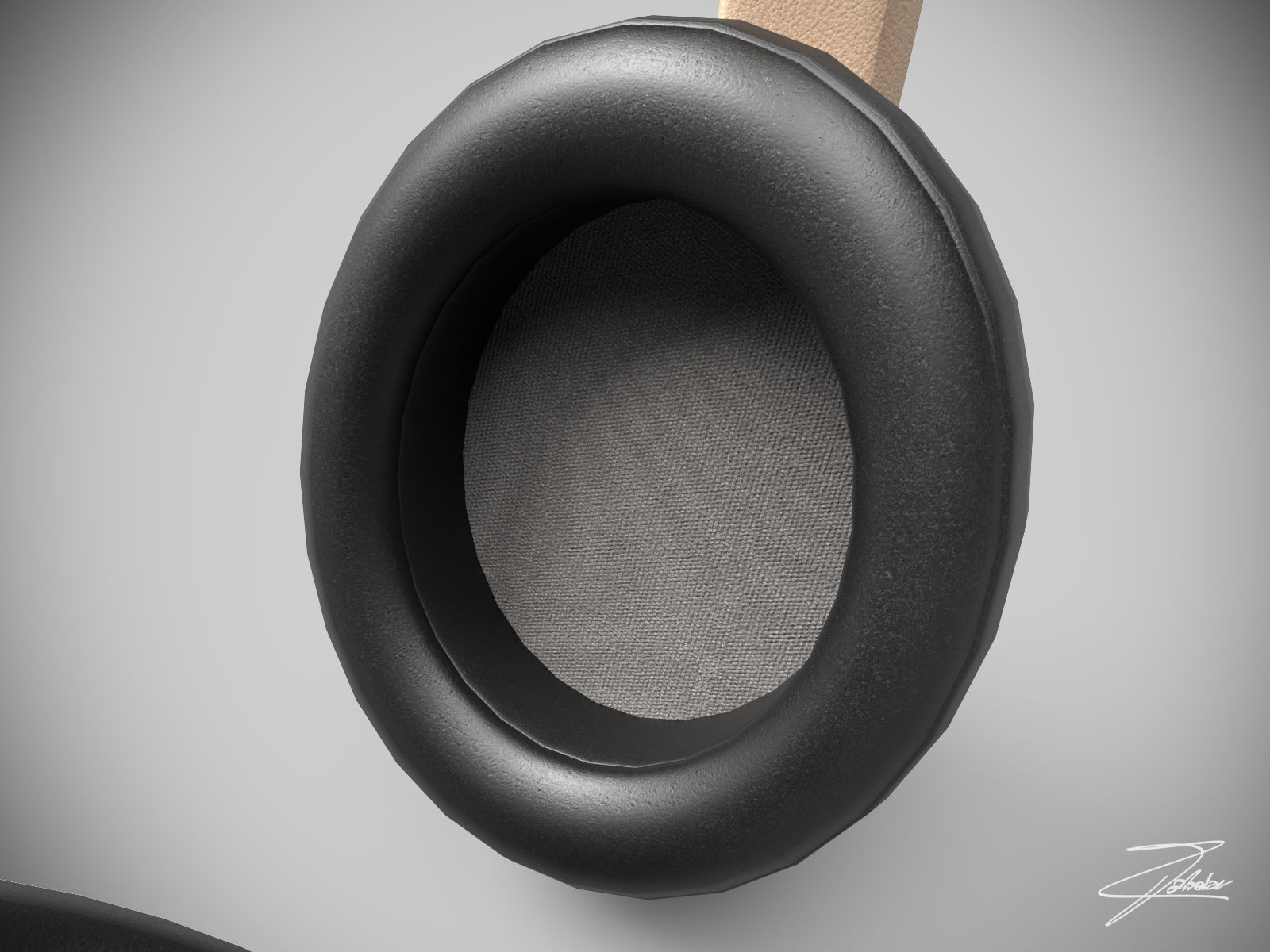 Beat headphones Low-poly 3D model_6