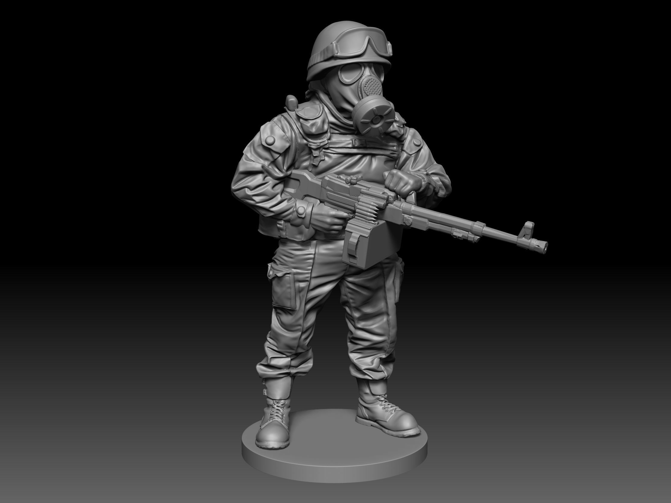Soldier 28mm scale 3D print model_2