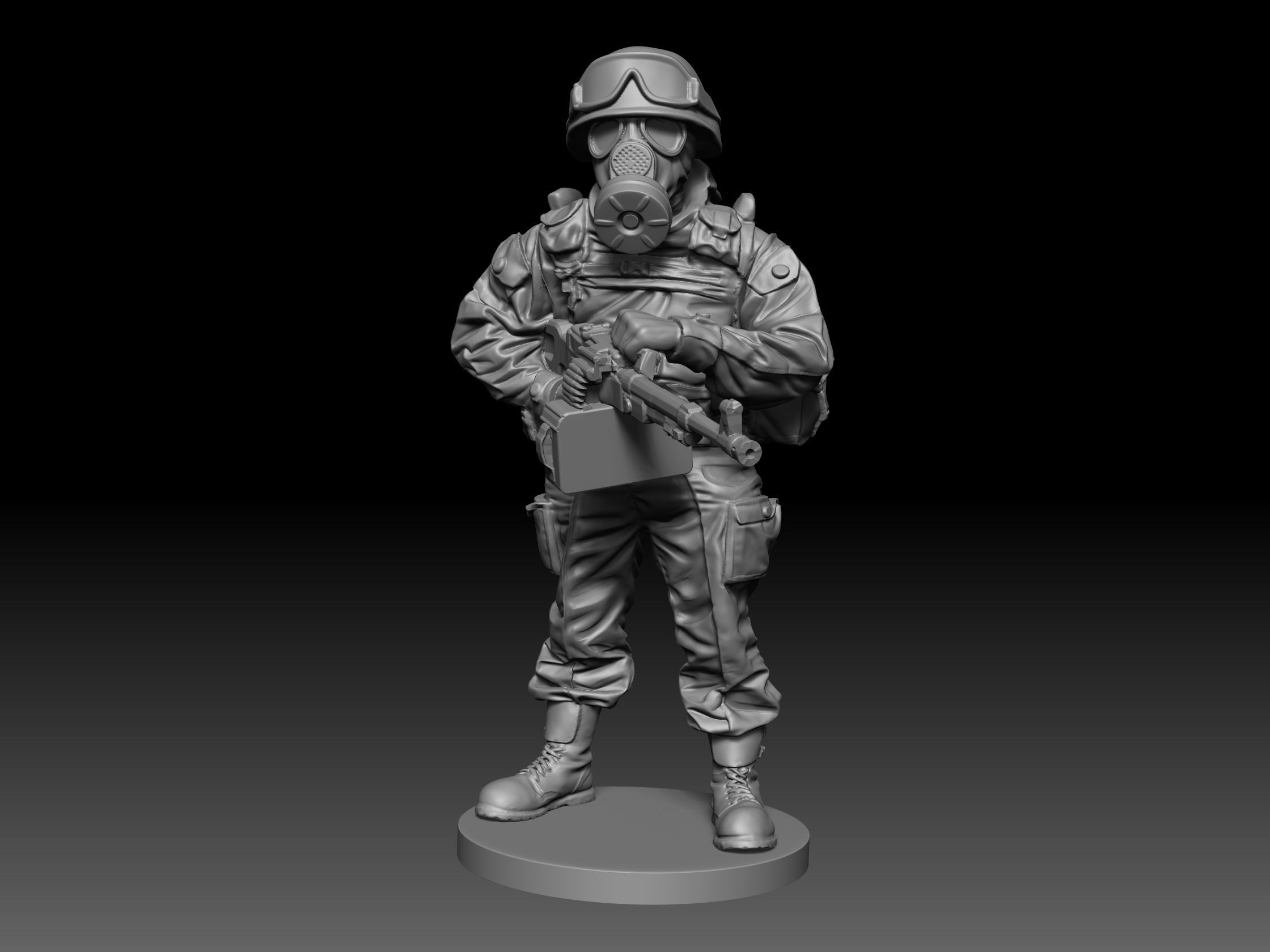 Soldier 28mm scale 3D print model_3