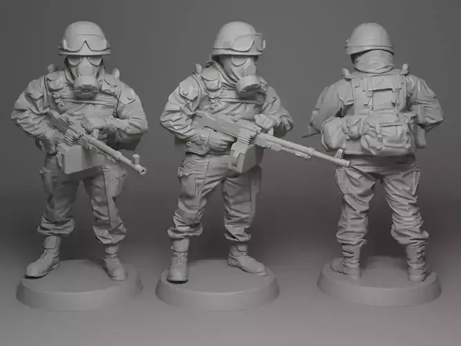 Soldier 28mm scale 3D print model