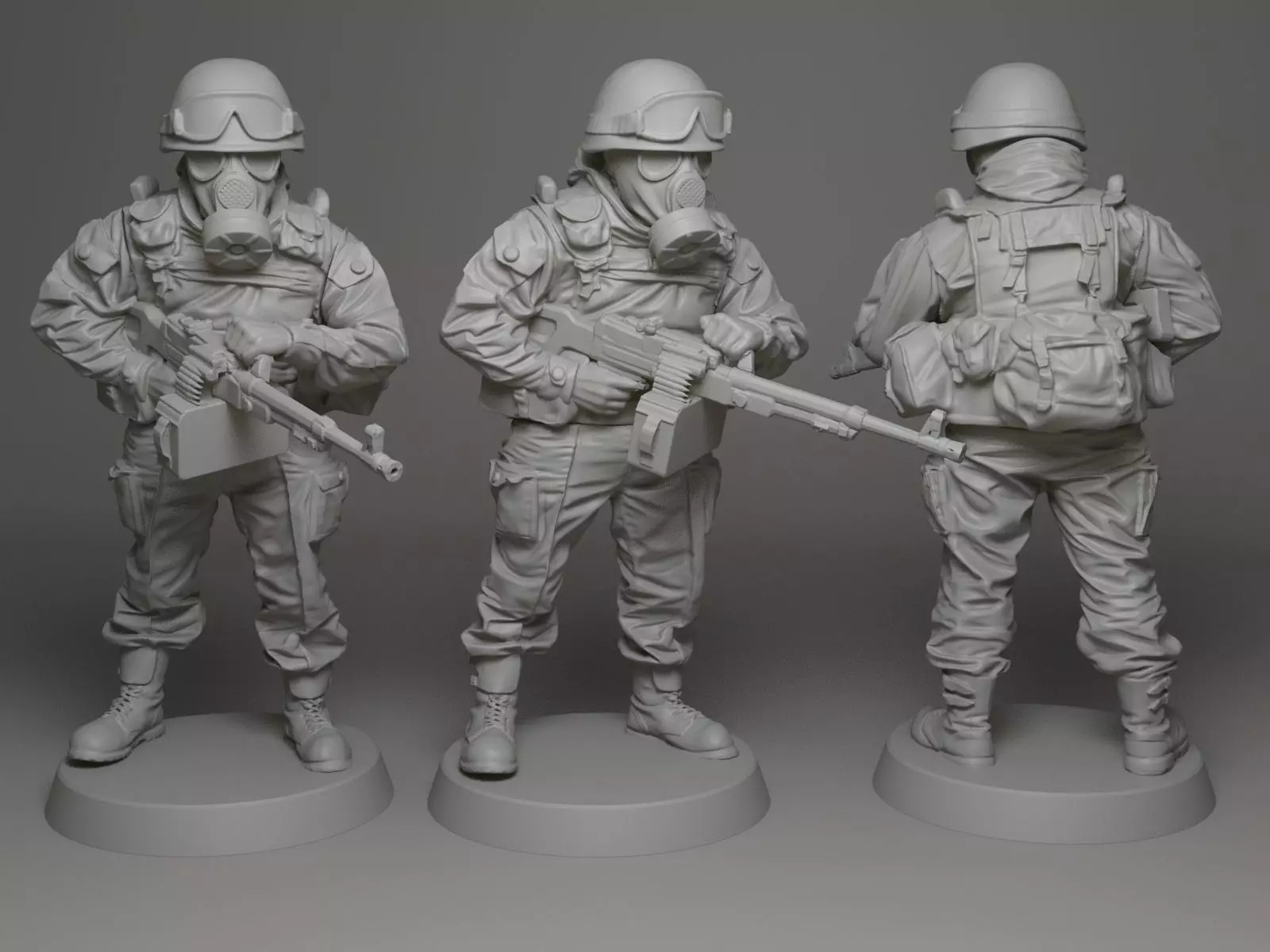 Soldier 28mm scale 3D print model_0