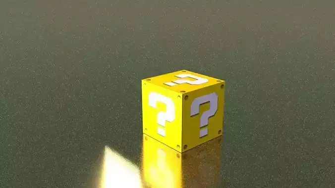 Mario Lucky Block Model Texture