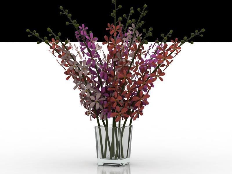 Vase with Flower 3D model_3
