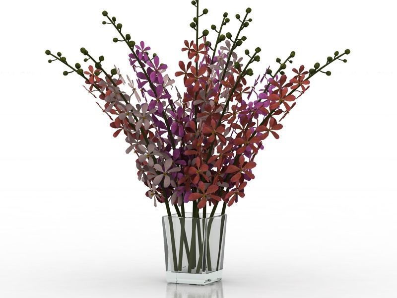 Vase with Flower 3D model_4