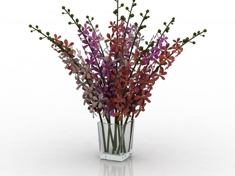 Vase with Flower 3D model_2