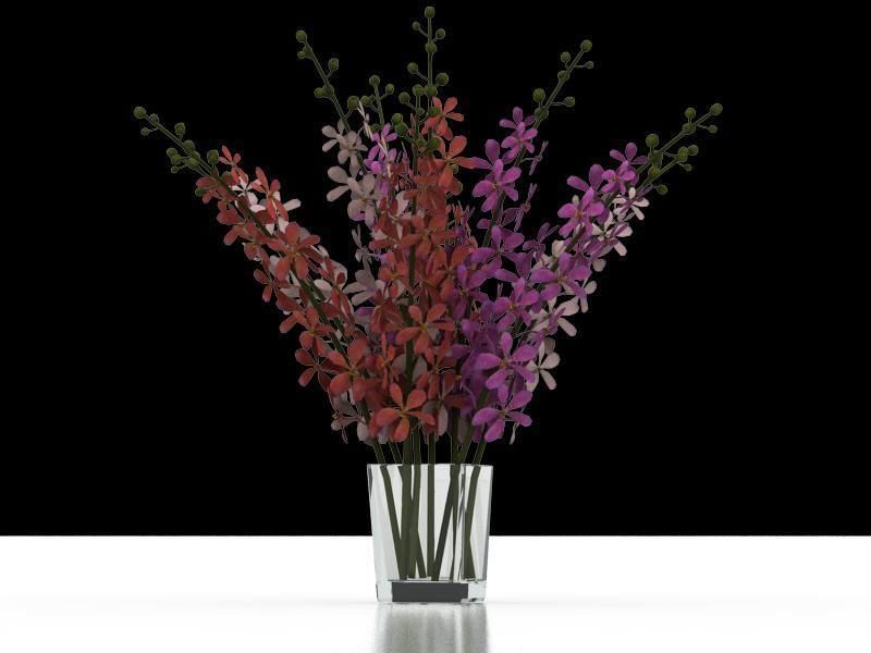 Vase with Flower 3D model_9