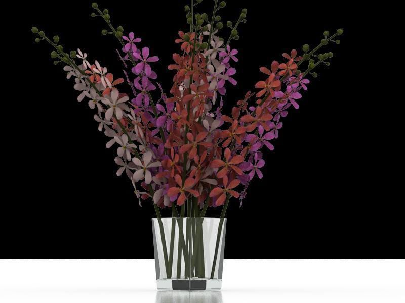 Vase with Flower 3D model_10