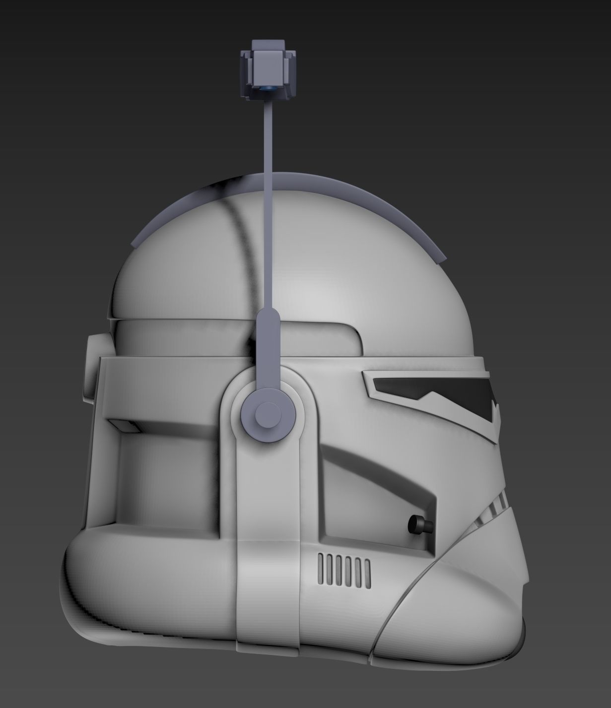 Star Wars Clone Commander Wolffe Helmet Season 4 3D print model_6