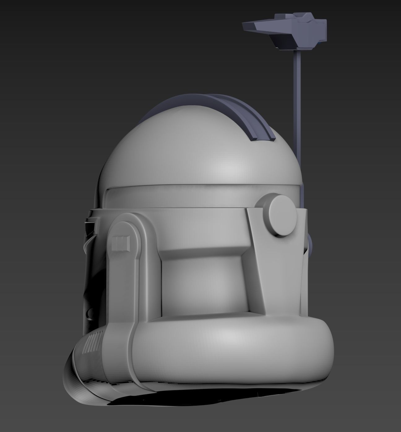 Star Wars Clone Commander Wolffe Helmet Season 4 3D print model_3