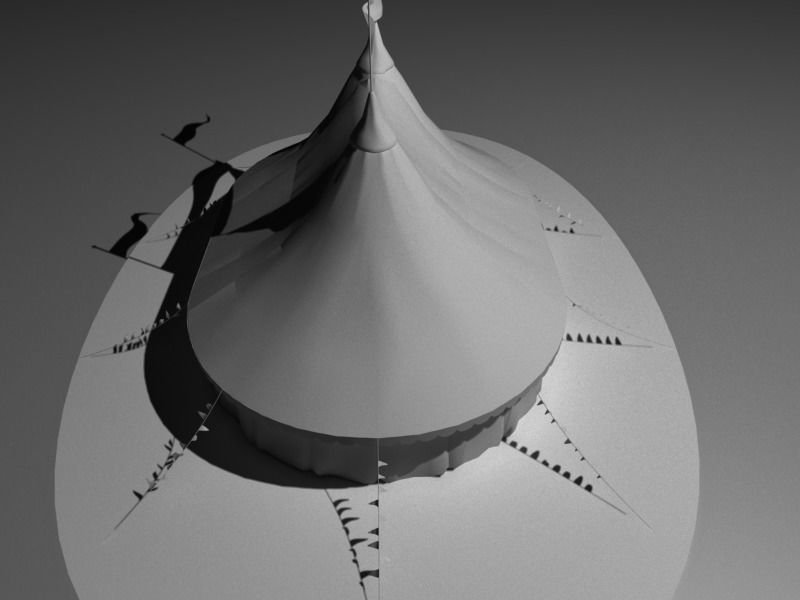 Circus Tent 3D model_2