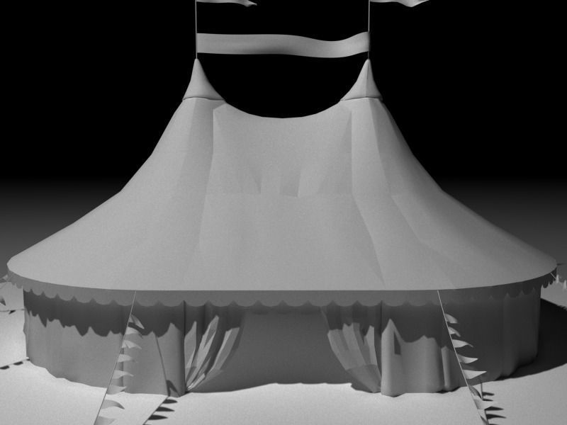 Circus Tent 3D model_9