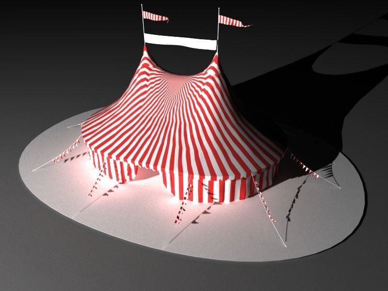 Circus Tent 3D model_4