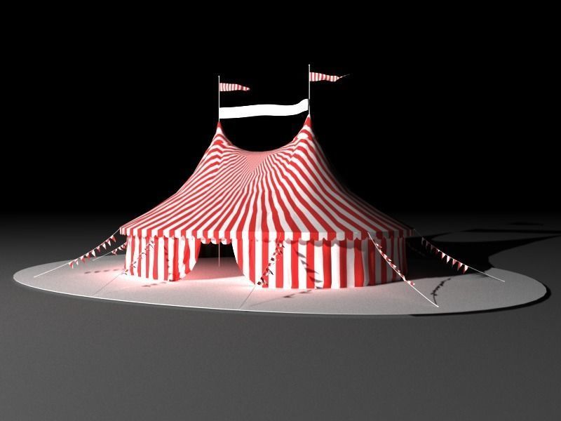 Circus Tent 3D model_3