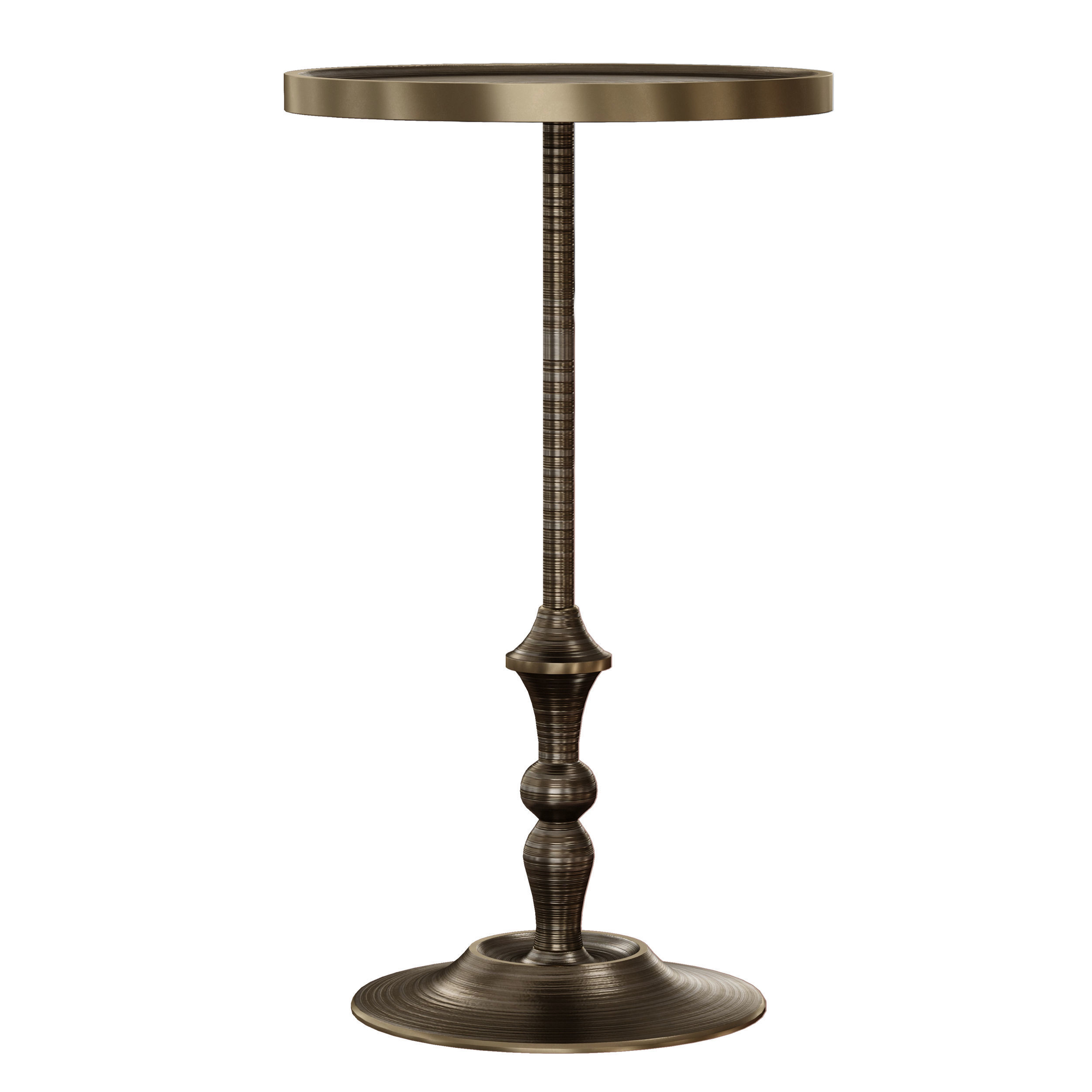 Sadie Drink Table Crate and Barrel 3D model_2