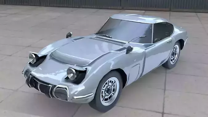 Toyota 2000 GT Low-poly 3D model