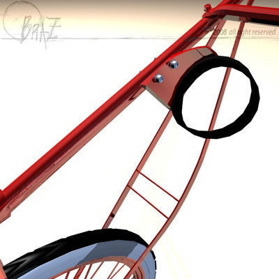 Racing sulky 3D model_2