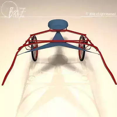 Racing sulky 3D model
