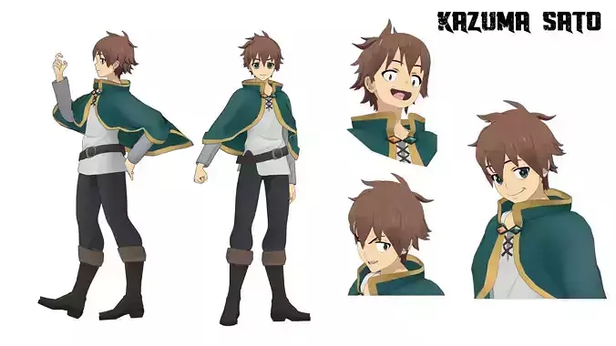 Kazuma Sato 3D model