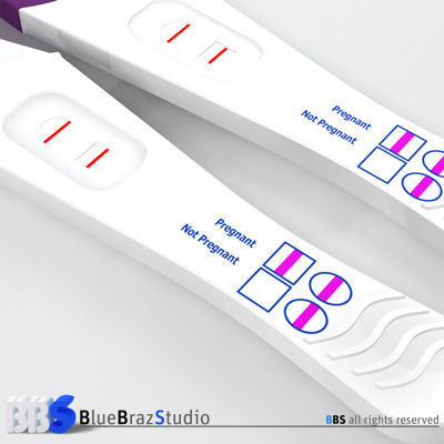 pregnancy tester 3D model_1