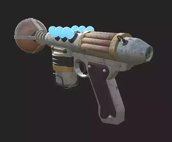 Pulse Gun Low-poly 3D model