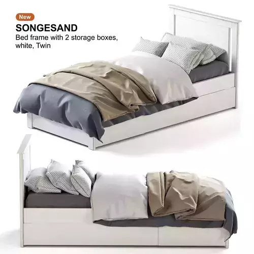 SONGESAND white bed