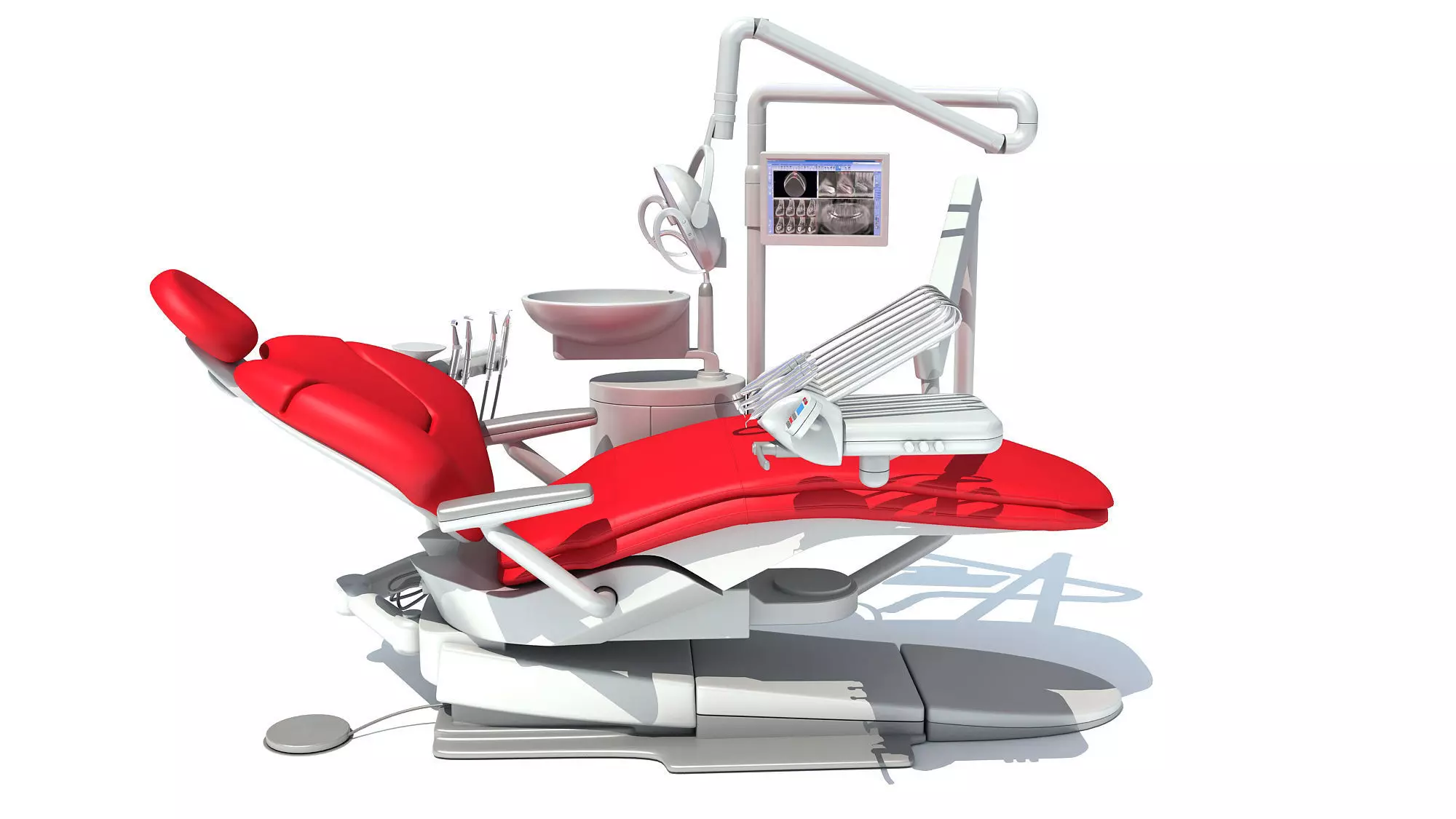 Dental Treatment Station with Chair 3D model_0