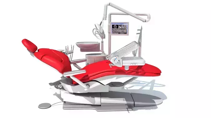 Dental Treatment Station with Chair 3D model