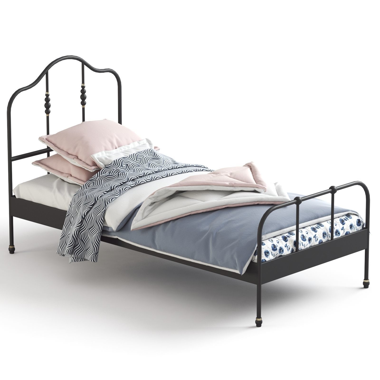 Sagstua Bed 3D model_1